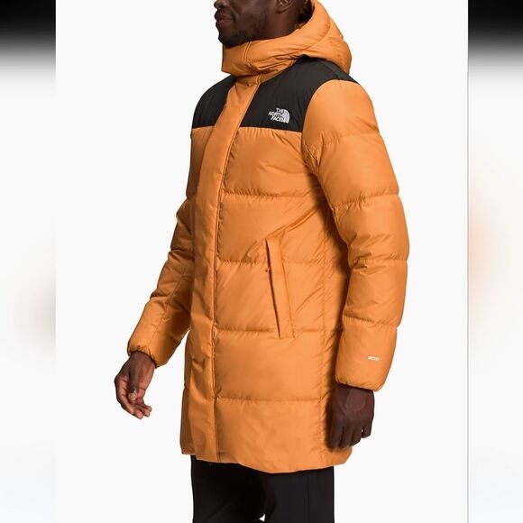 The North Face Hydrenalite Down Mid Parka Coat Jacket Topaz & Black Size XL - Picture 15 of 16